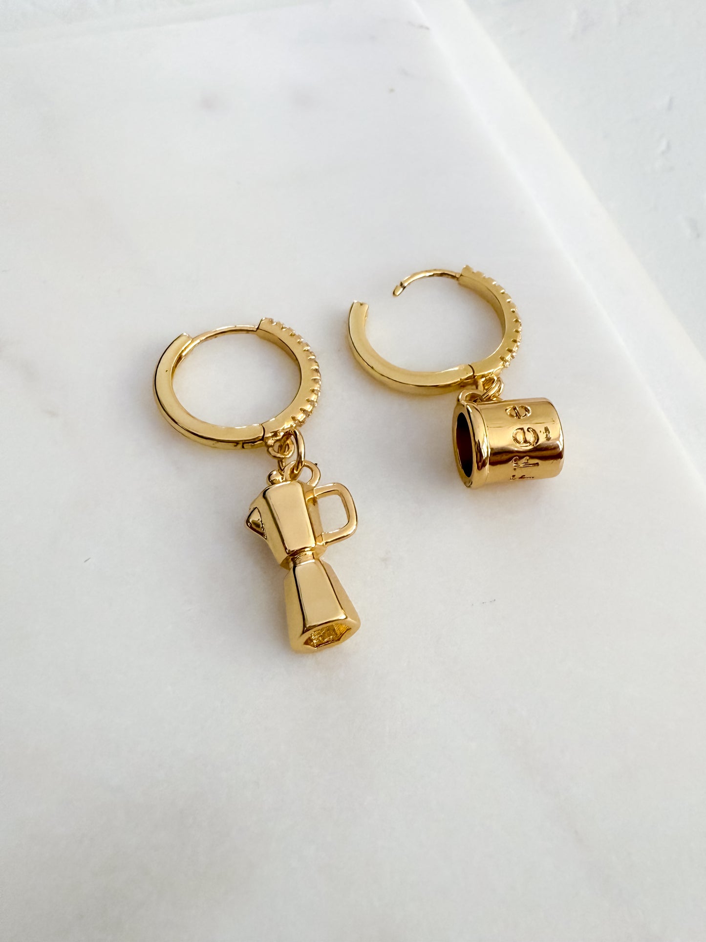 Coffee lover earrings