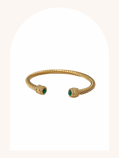 Green Cable Bracelet